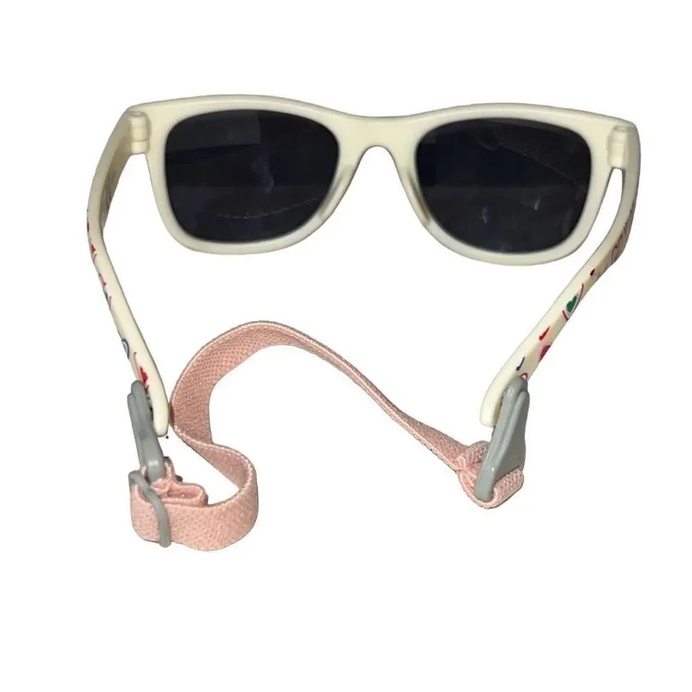 Cocosand Toddler Baby Kids Straped Heart Design Retro Aviator Sunglasses